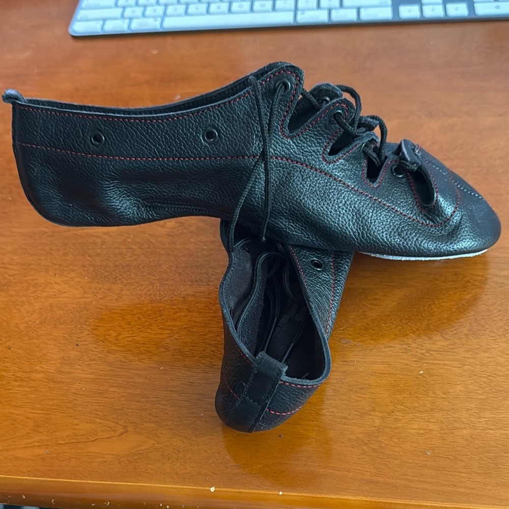 Black Highland Dance Shoes Ghillies Women’s 9-10